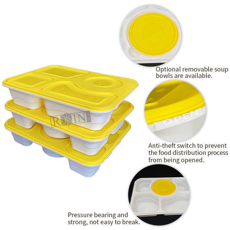 Wholesale Custom disposable microwave multi compartment plastic bento
