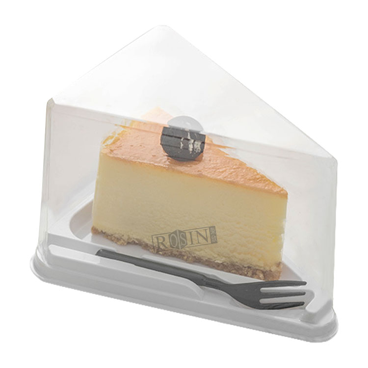 plastic pp triangular cake container