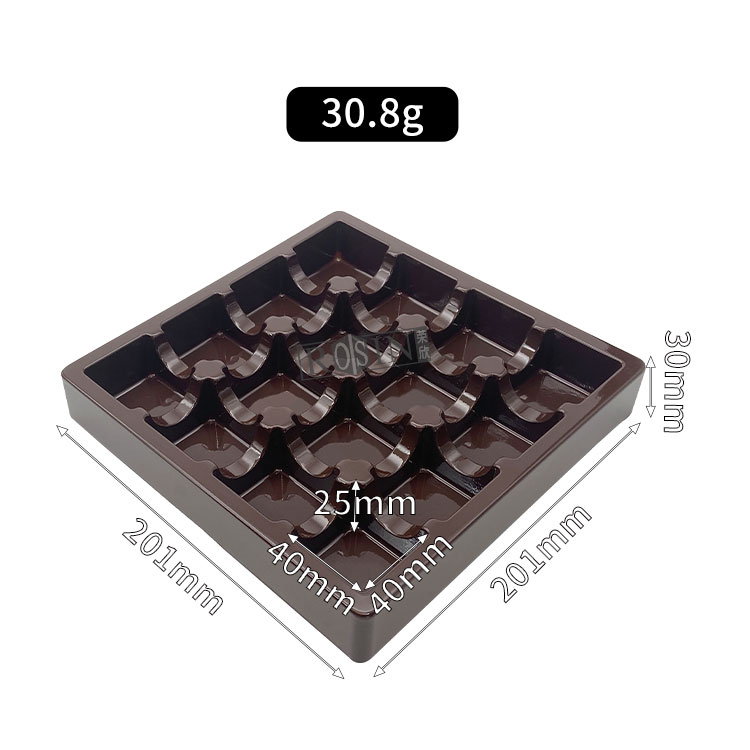 ps chocolate plastic tray container