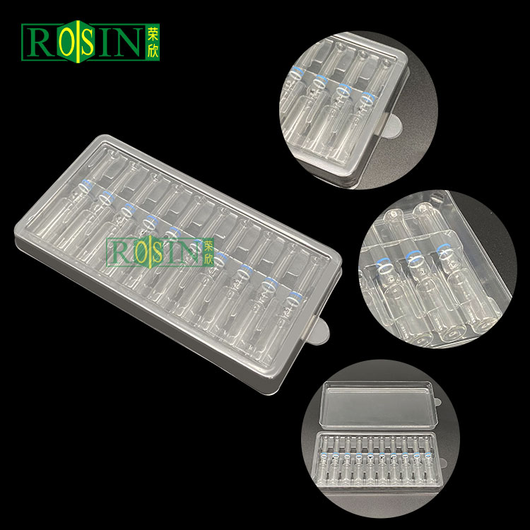 medical ampoule blister insert tray for vial