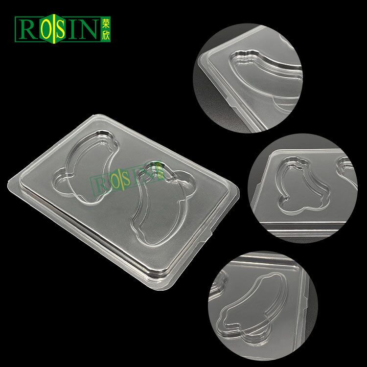 hinged clamshell transparent eyelash packaging