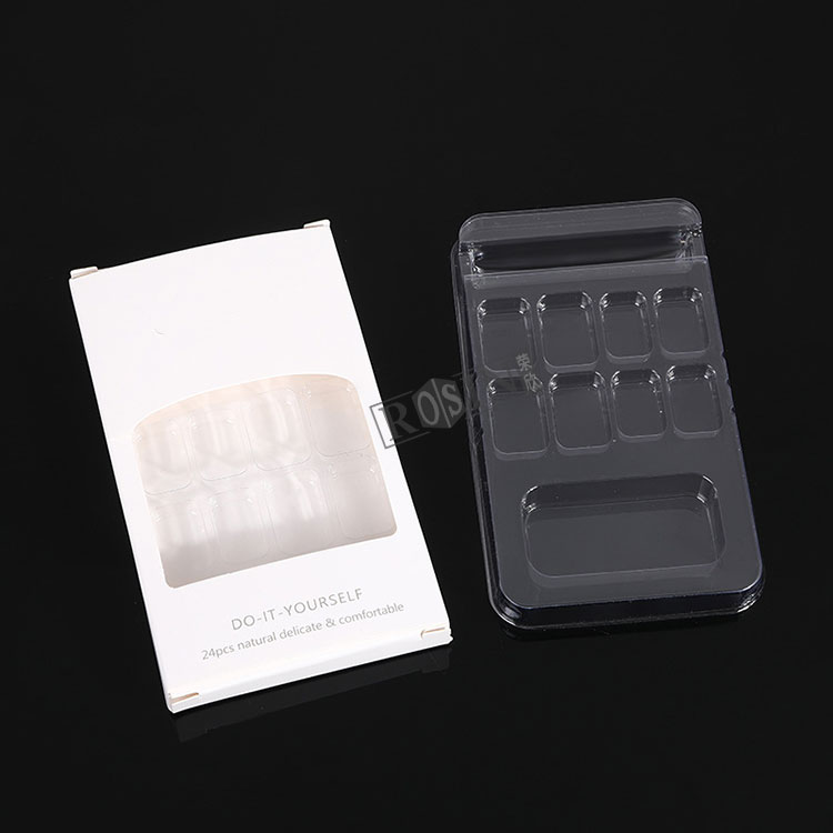 Transparent Nail Tray with Paper Bo