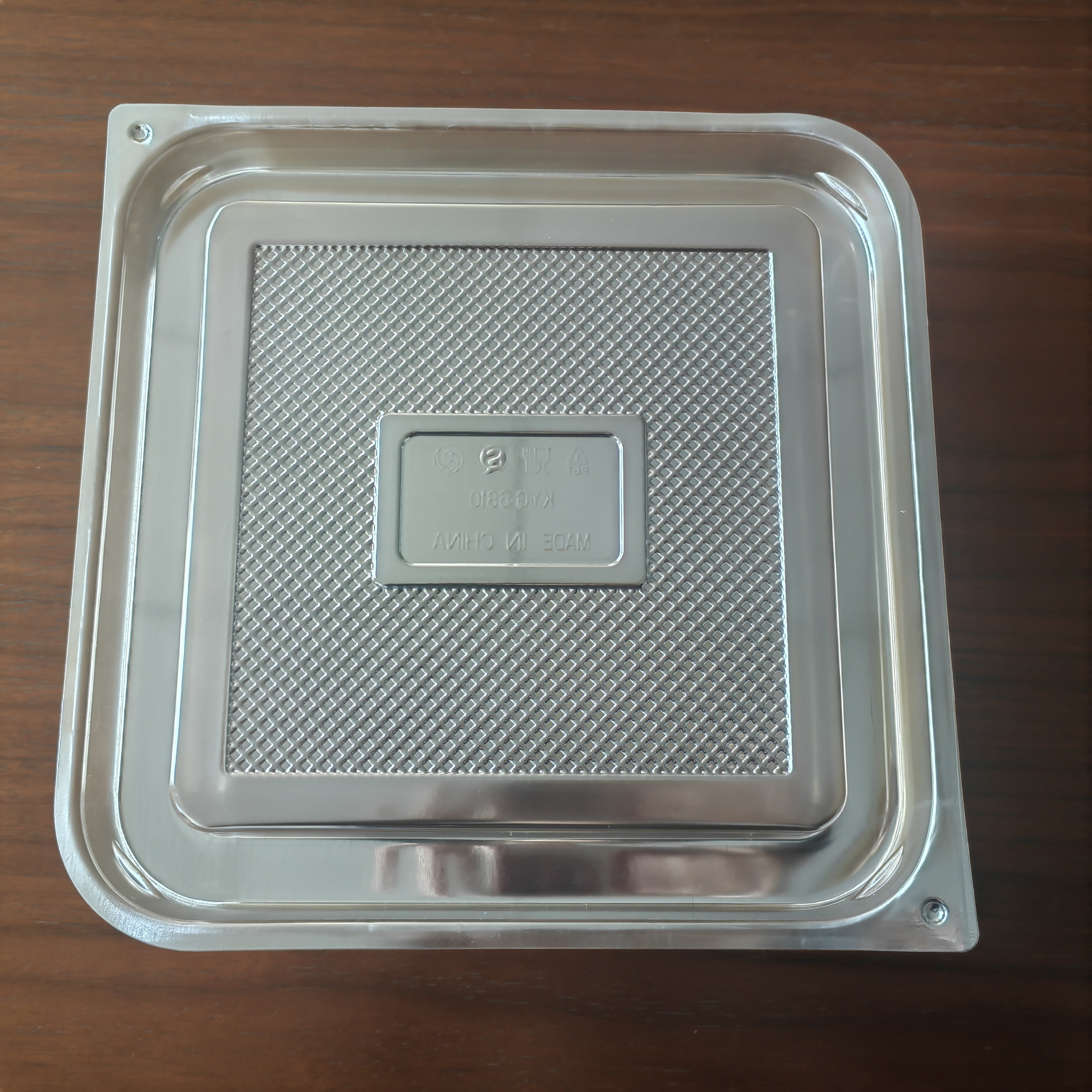 Square gold cake box