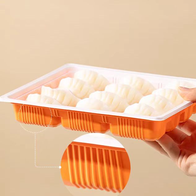 Dumpling packaging box with lid