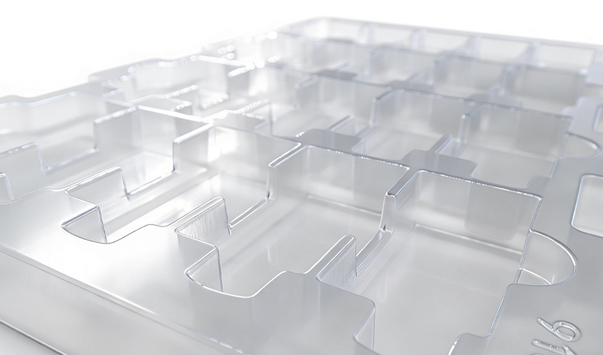 clear 25 cell electronic tray
