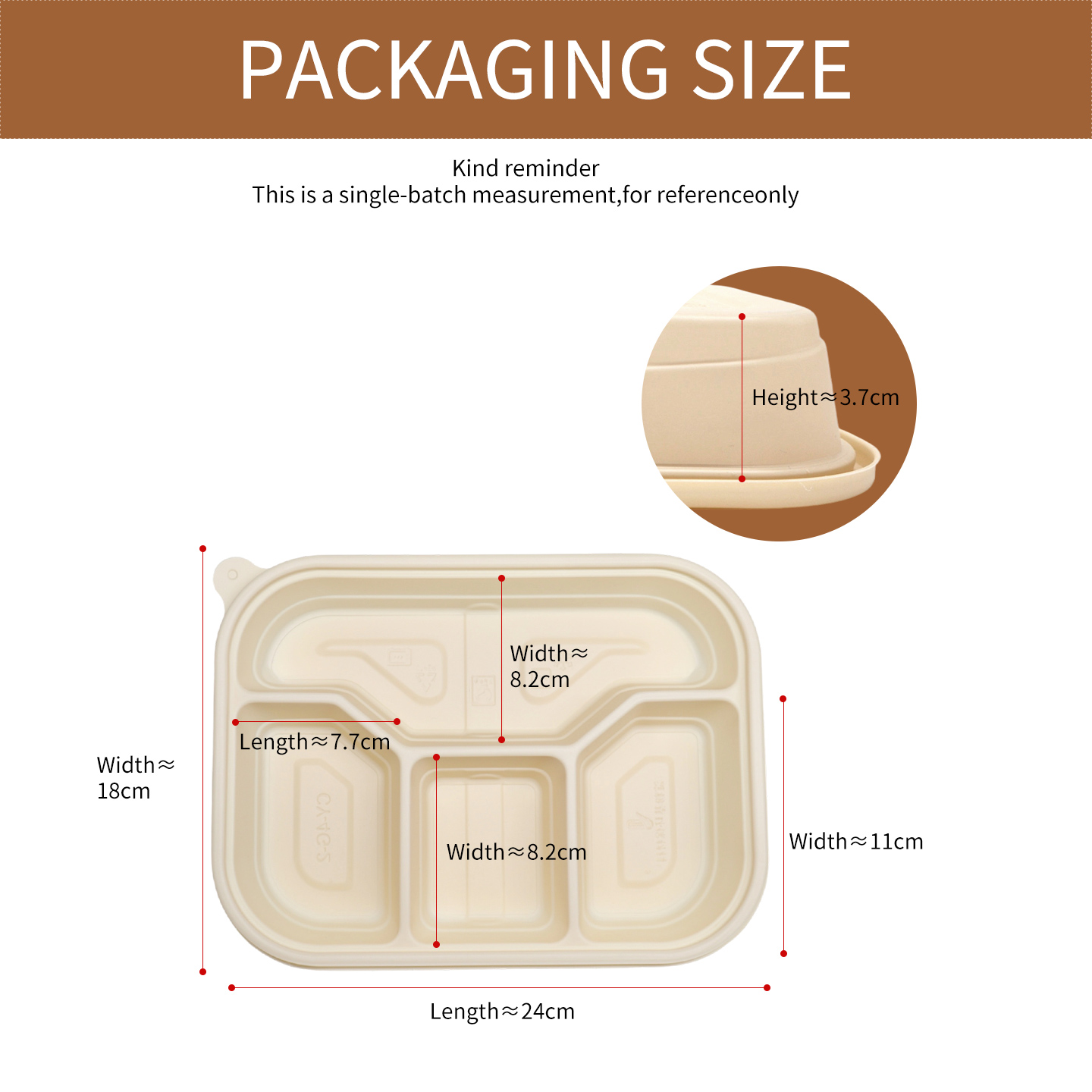 Environmentally friendly takeaway food box