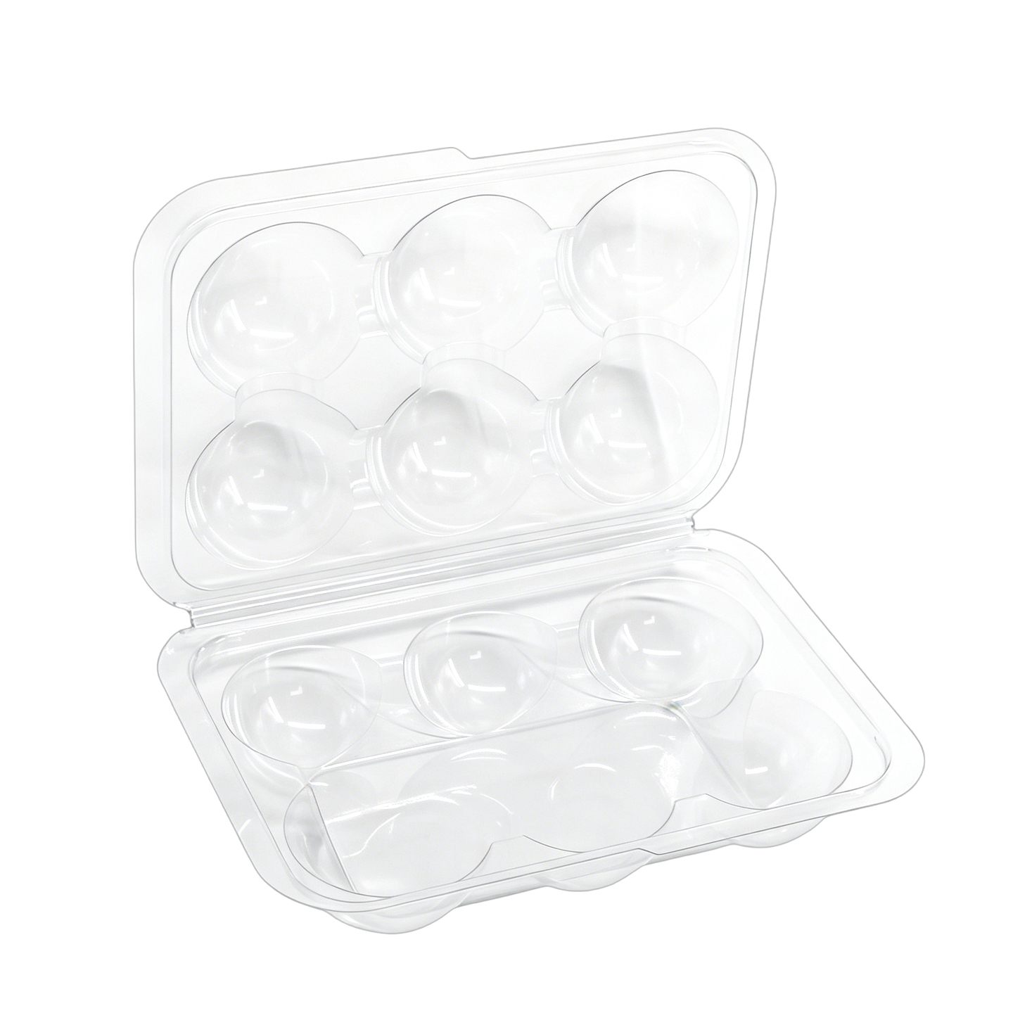 6 cavity Circular Ice ball Clamshell Packaging