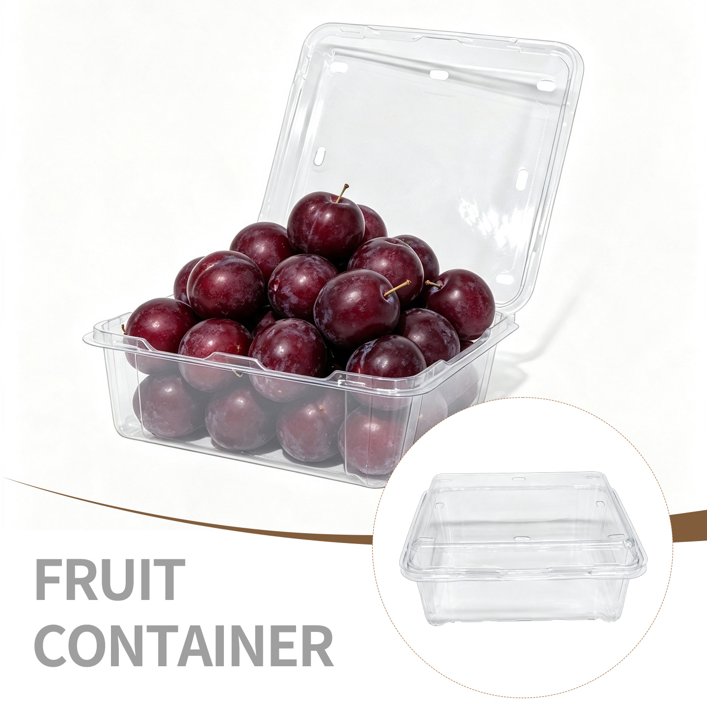 Kumquat vacuum formed box