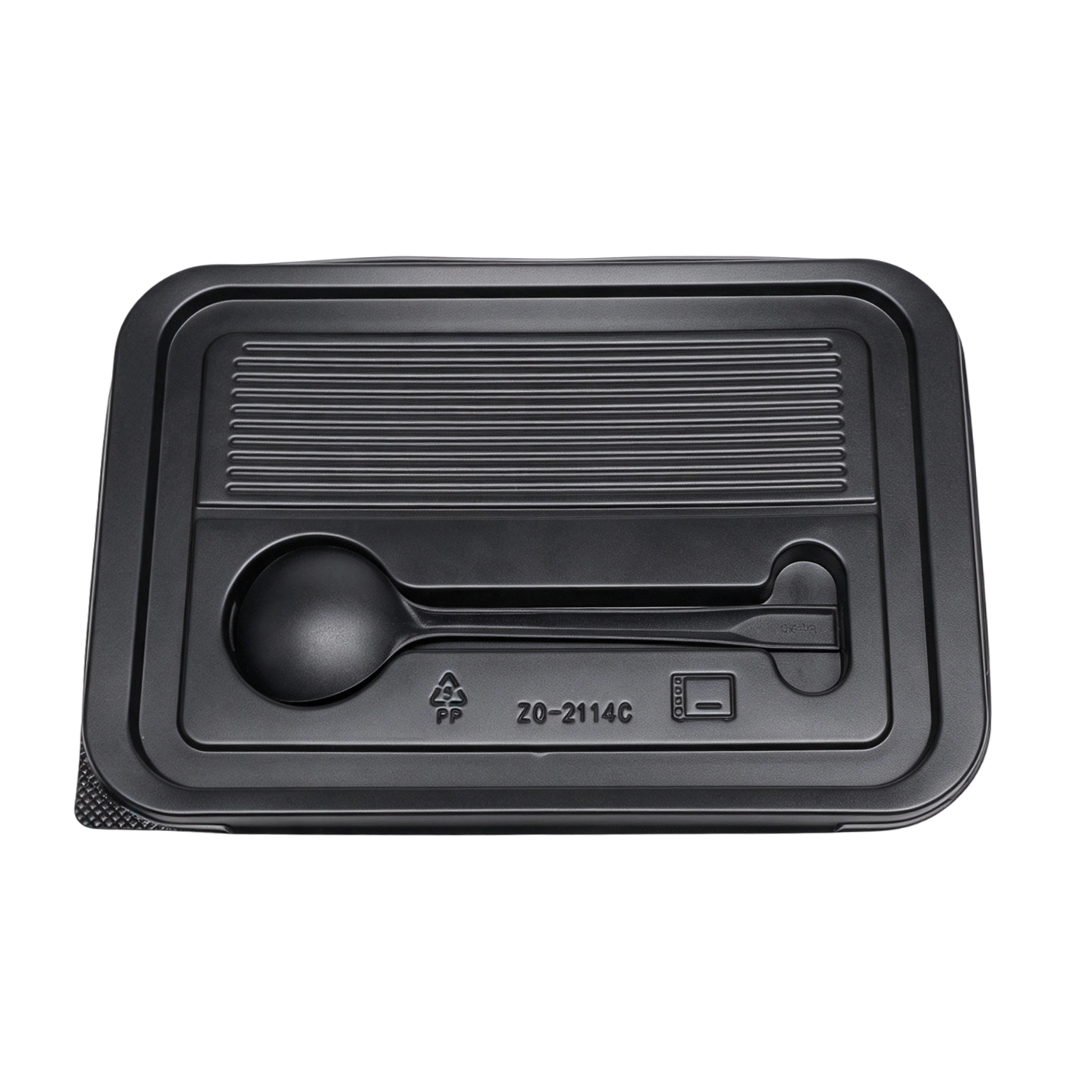 black PP food box