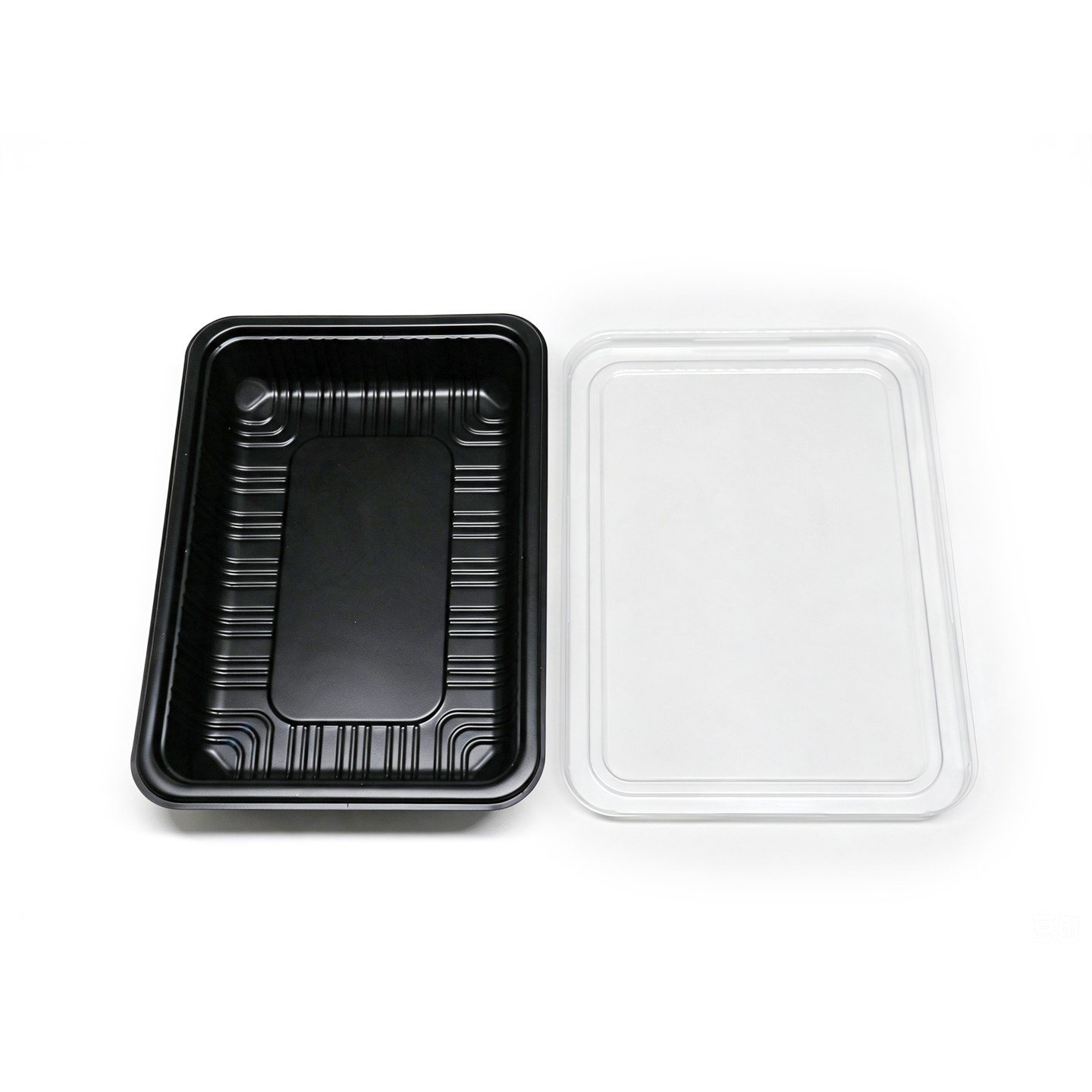 black PP food box