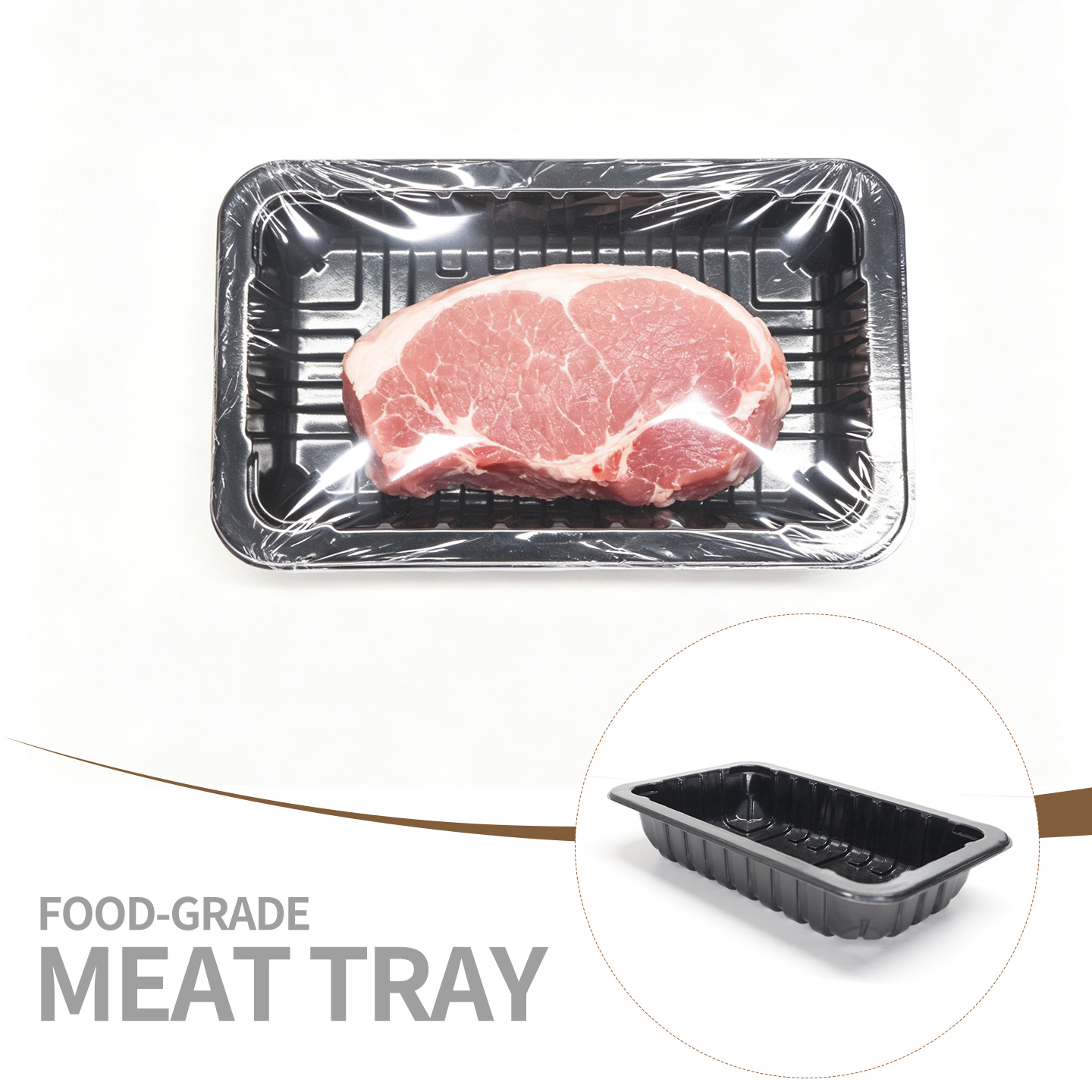 thermoformed meat tray