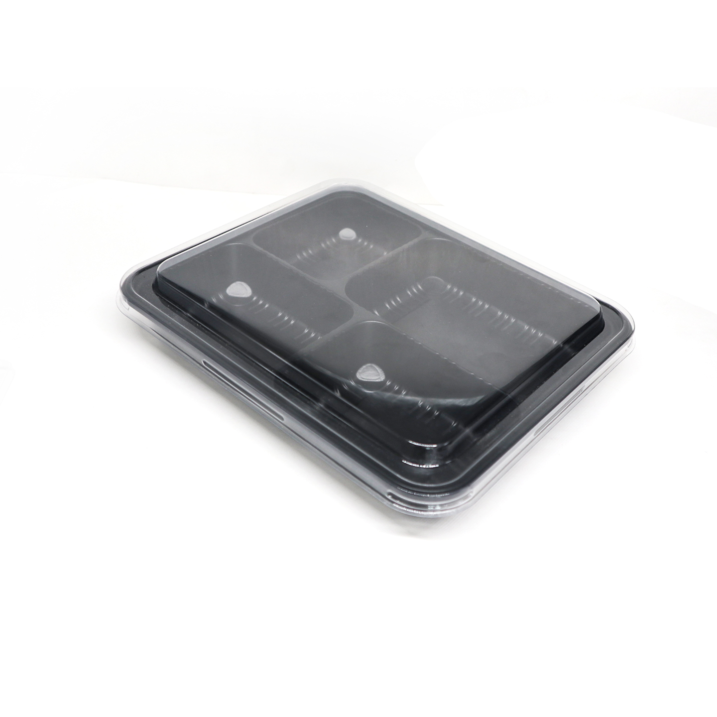 black meal prep container