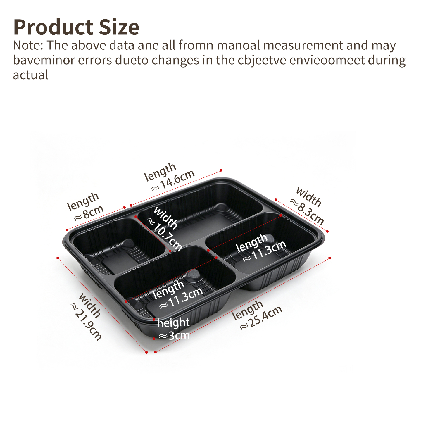 1200ml food container