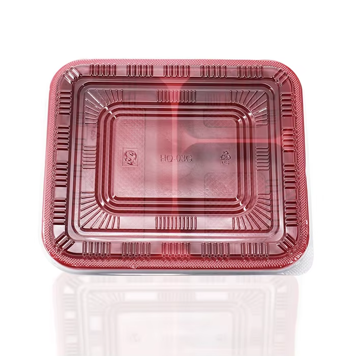 black PP food box