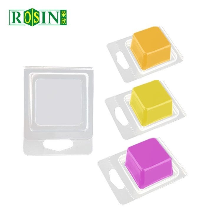 Custom Wax Melt Clamshell Packaging Containers Snap Bar Packaging