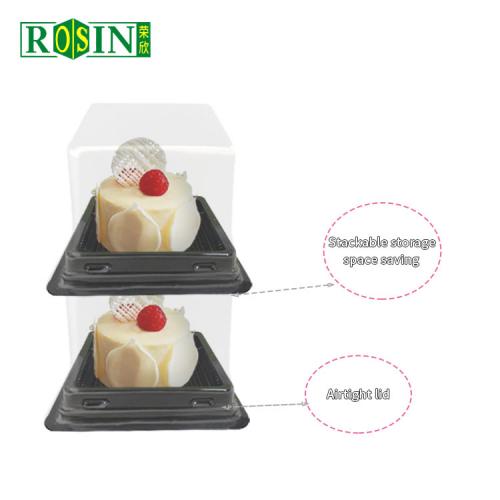 Clear Plastic Mini Cake Container Plastic Cupcake Box Muffin Box