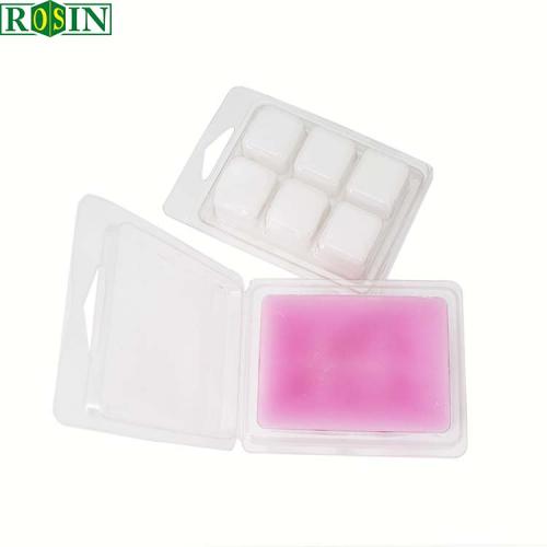 6 Cavity Clear Empty DIY Soap Snap Bar Wax Melt Candle Plastic Clamshell