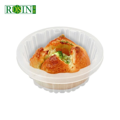 Round Plastic Cupcake Holders Egg-Yolk Puff Mooncake Mooncake Baking Packing Box Container