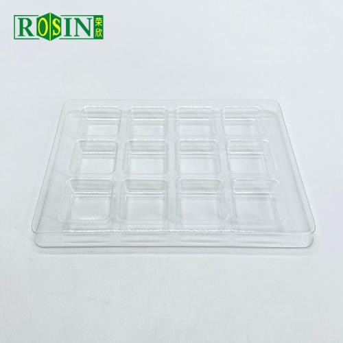 Plastic Clear 12 Packs Candy  Insert Tray Durable Chocolate Container