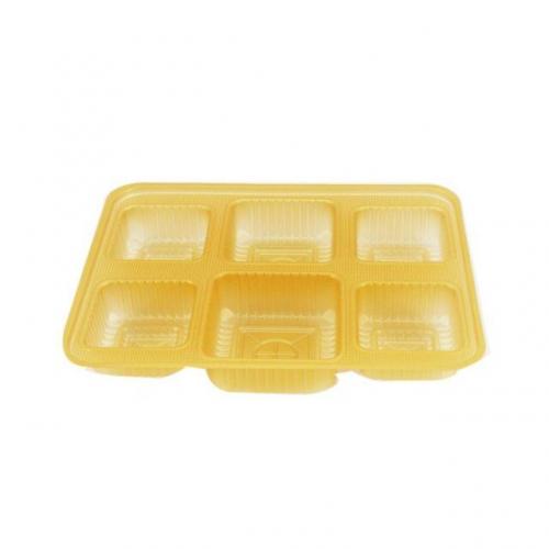 Disposable Rectangle Plastic Mooncake Bakery Cake Trays