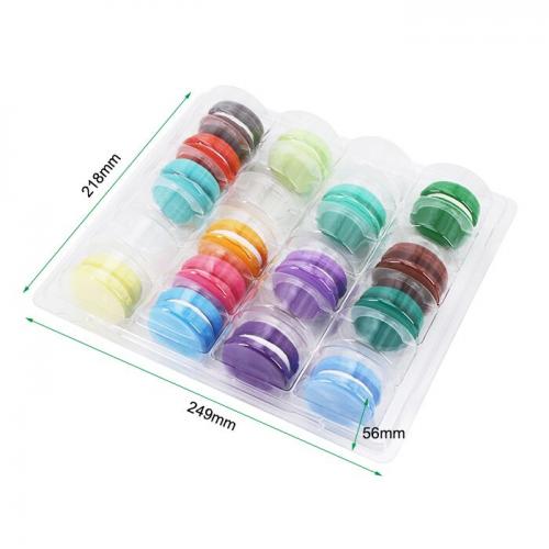 24 Blister Plastic Macaron Packaging Tray