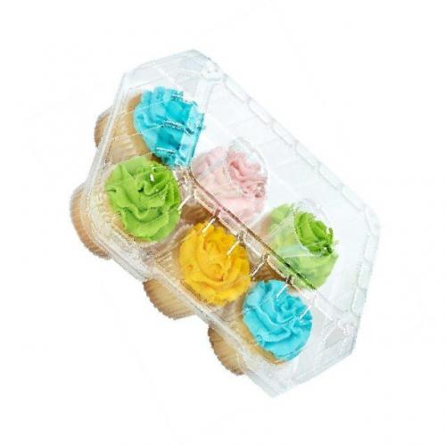 Disposable Plastic Cupcake Container