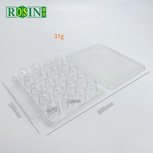 18 Cavity Clear Pet Plastic Small Cavity Vacuum Formed Chocolate Inner Tray