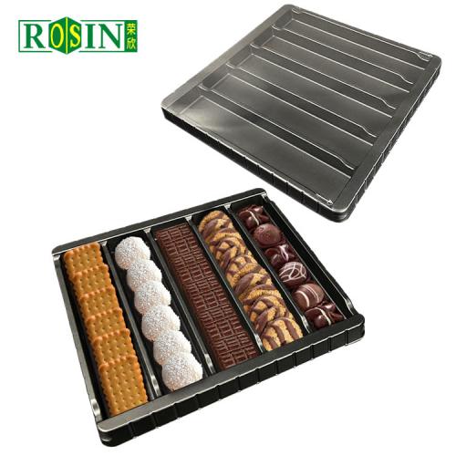 Disposable Biscuit Cookie Storage Trays with Clear Lid