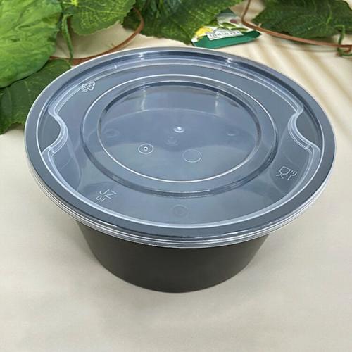 Custom Plastic Disposable Fruit Salad Soup Noodle Bowl With Lid