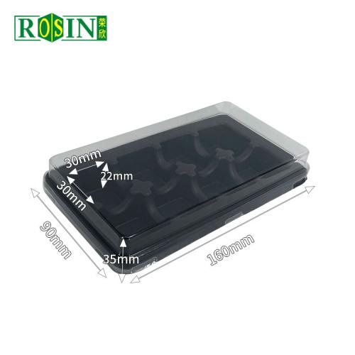 Vac Forme 6 cavity clear blister plastic candy chocolate packaging insert tray