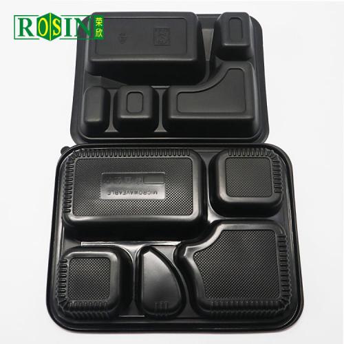 5 Compartment Food Containers Freezer Microwave Bento Box Manufacturer