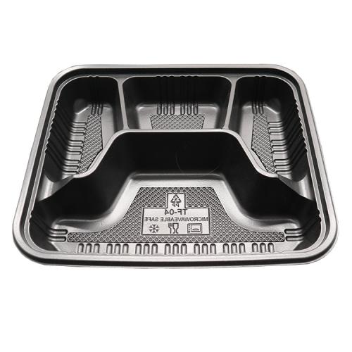 4 Compartment Plastic Bento Box