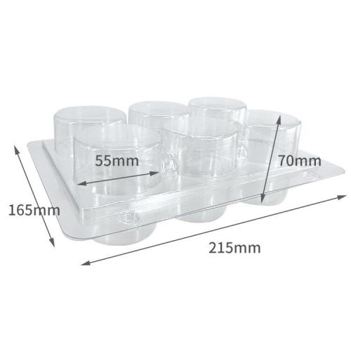 6 Cavity Clear Plastic Suitable Packaging For Biscuits