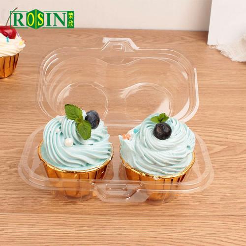 2 Clear Plastic Cupcake Delivery Box Manufaturers