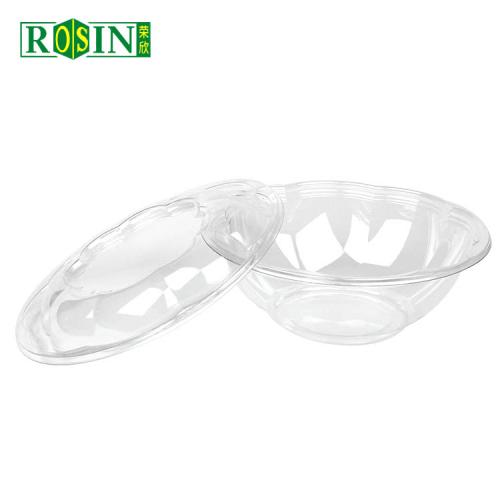 24oz Takeaway Clear Plastic Fruit Salad Bowl