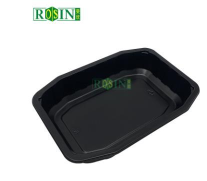 Customized PP Black Microwave Disposable Meal Prep Food Continer Plastic