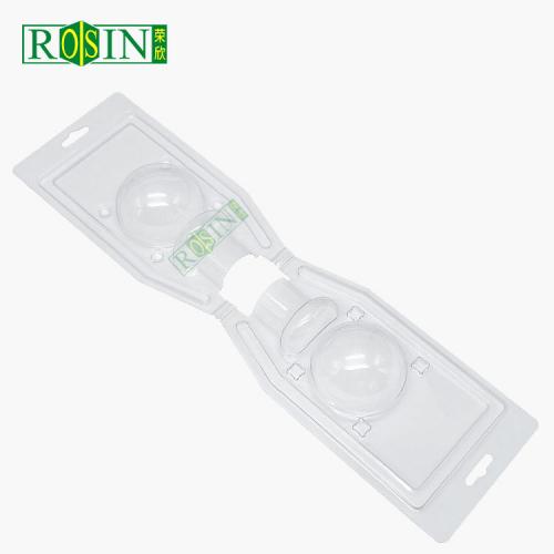 Customized disposable blister card plastic clamshell transparent golf baseball packaging