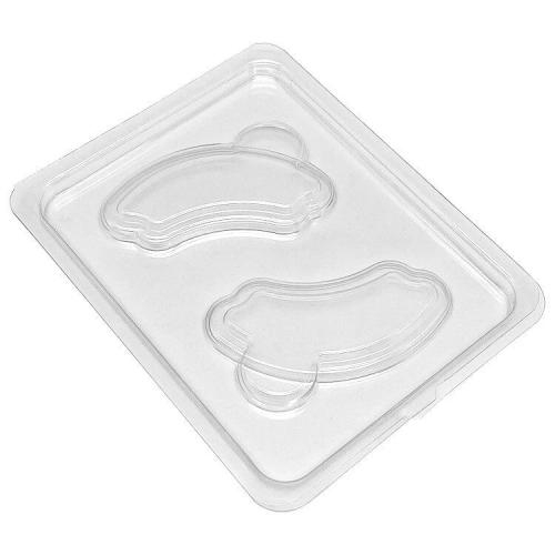 Custom disposable plastic PET hinged clamshell transparent eyelash tray packaging