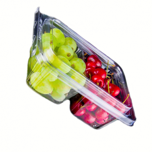 Factory disposable salad fruit box clear PET nut plastic box vacuum formed dried fruit clamshell box