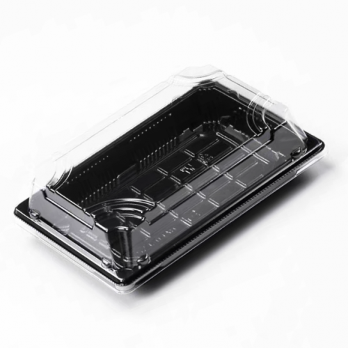 Sushi Disposable Container Food Grade PET Plastic Tray to Go Box for Sushi Packaging