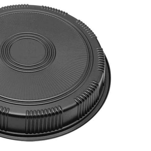 Wholesale Round Bento Takeaway Packaging Takeout Sushi Disposable Tray with LId
