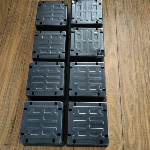 8 cavity plastic PS black perforated nursery single seed fruit and vegetable seedling planting tray container