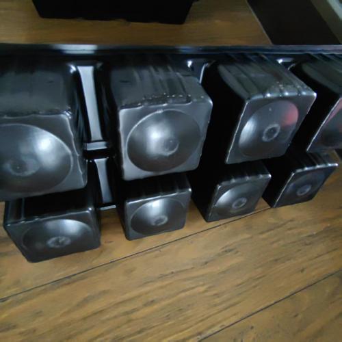 8 cavity plastic PP black nursery seed fruit and vegetable seedling planting tray NO hole