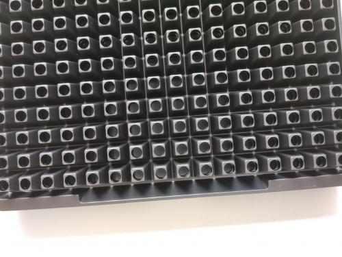 512 hole black plastic PS agricultural greenhouse seedling tray seed garden nursery planting tray with holes