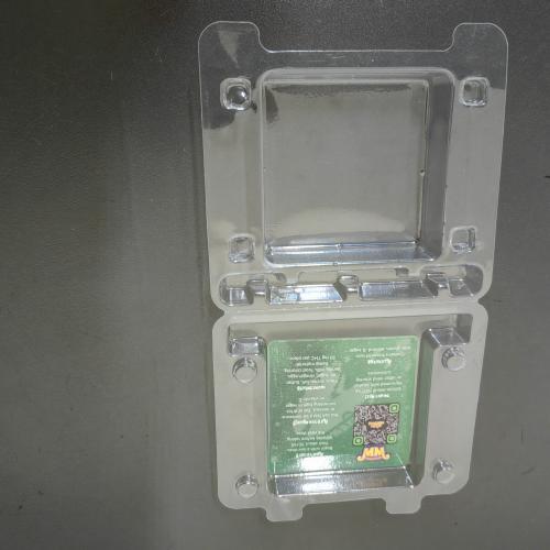 Customized disposable PET plastic hinge clam shell packaging