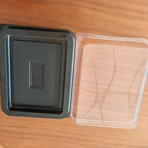 food grade rectangular pp 8 inch plastic cake bread tray cake shop plastic tray with lid