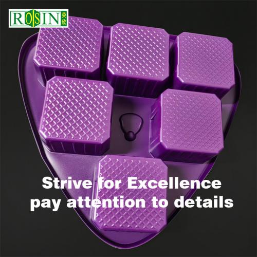 Custom Disposable Purple Triangle Plastic 5 Grid Square Dry Fruit Packaging Bottle with Insert Base