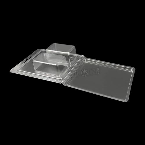 Customized Clamshell vacuum packaging with double compartments and separate inner tray with airplane holes