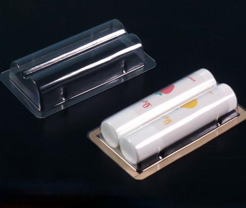 Customized Disposable Lipstick Blister Transparent Inner Tray with 3M Adhesive for Gluing onto Cardboard