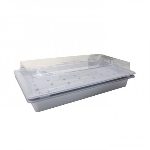 Factory 1.4mm Thicker White PET 1020 Seedling Germination Tray with Transparent Lid